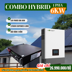 Hệ thống điện năng lượng mặt trời Hybrid 6KW