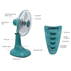 Quạt lửng ống sắt SenKo LS103