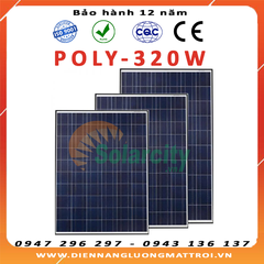 Tấm Pin Năng Lượng Mặt Trời Poly 320W