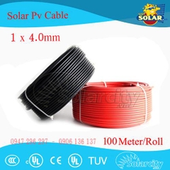 Dây cáp điện năng lượng DC 4.0mm2 (FR Cable, NingBo, Leader)