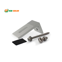 Chân L mái tôn gắn pin năng lượng mặt trời