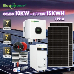 Hệ thống điện năng lượng mặt trời hòa lưới 10KWP - lưu trữ 15KWH