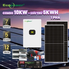 Hệ thống điện năng lượng mặt trời hòa lưới 10KWP - lưu trữ 5KWH