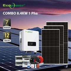 Hệ thống điện mặt trời hòa lưới 1 pha 8.4KW tự lắp