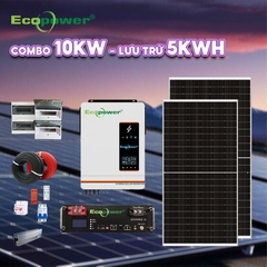 Hệ thống điện năng lượng mặt trời hòa lưới 10KWP - lưu trữ 5KWH