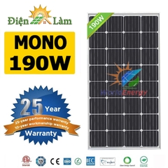 Tấm pin mặt trời Mono 190W WorldEnergy