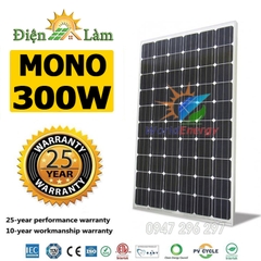 Tấm pin mặt trời Mono 300W WorldEnergy