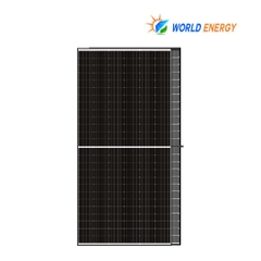 Tấm Pin Năng Lượng Mặt Trời World Energy 630W – Viền Đen Hai Mặt Kính (WE-132G12RHC630W)