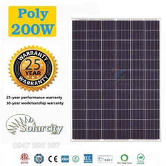 Tấm pin mặt trời Poly 200W SolarCity