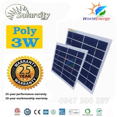Tấm pin mặt trời Poly 3W SolarCity