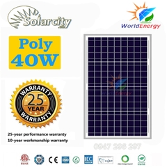 Tấm pin mặt trời Poly 40W SolarCity