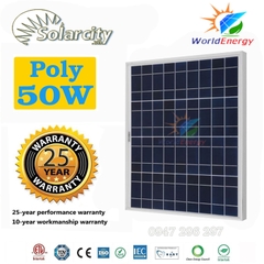 Tấm pin mặt trời Poly 50W SolarCity