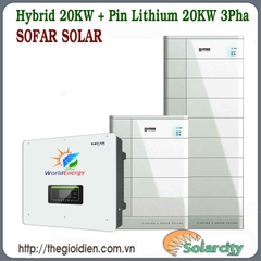 Hệ thống hòa lưới, lưu trữ 20KW 3pha