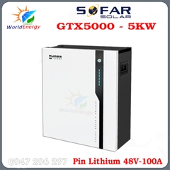 Pin Lithium Sofar 51.2V-100A GTX5000 1 pha