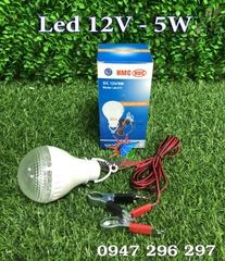Bóng Led 12V - 5W HMC kẹp cá sấu