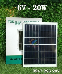 Tấm pin đèn năng lượng 6V - 20W
