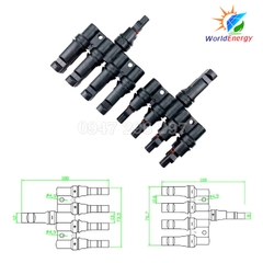Jack kết nối MC4 4T 4 vào 1