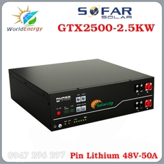 Pin Lithium Sofar 48V-50A GTX2500 1 pha