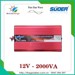 Inverter sin chuẩn Suoer 2000W - 12V