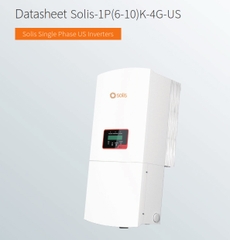 Inverter Solis ( 6-10 )kW 1 Pha - 4G - US
