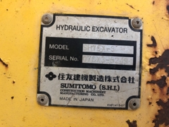Máy xúc đào cần cứng Sumitomo SH75X-3-5249 có đường búa nguyên bản
