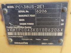 Máy xúc đào Komatsu PC138-2E1-6206
