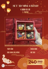 SET 3D MINI 4 BÁNH