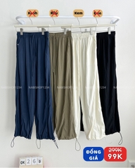 (SC99K) Quần Khác Số 26-D 8878 Dù Dây Rút Viền