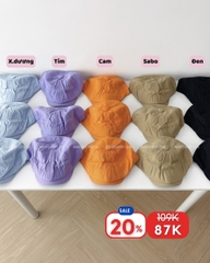 (S20%) Mũ Số 15-L Beret Kaki Trơn