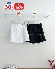 S50 Quần Short Số 79-D 2425 Giả Váy Tà Đắp