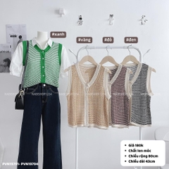 (SC99K) Áo Len Số 1-A Gile Len Móc 80x43