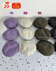 (S20%) Mũ Số 25-L Nồi Kaki Viền Nút