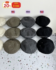 (S20%) Mũ Số 25-L Nồi Kaki Viền Nút