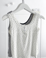 (SC99K) Áo Croptop Số 69-M 5527 3 Lỗ Hoạ Tiết Hoa 60/40