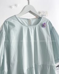 (S50%) Váy Số 94-D 9959 Buộc Eo Kèm Sticker Hoa