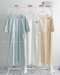 (S50%) Váy Số 94-D 9959 Buộc Eo Kèm Sticker Hoa