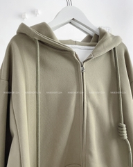 (S30K) Áo Khoác Số 127-B Hoodie Zip Trơn QC