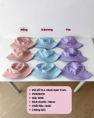 (S20%) Mũ Số 13-L Vành Kaki Trơn
