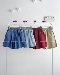 Quần Short Số 73-D 387 Lưng Thun Trơn