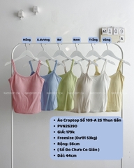 Áo Croptop Số 109-A 9099 2 Dây Thun Gân
