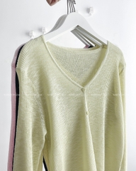 (S20%) Áo Khoác Số 132-A Cardigan Lửng Cổ V