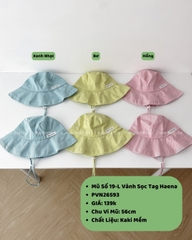 Mũ Số 19-L Vành Sọc Tag Haena