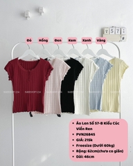 Áo Len Số 57-B Kiểu Cúc Viền Ren