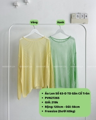 Áo Len Số 63-D TD Gân Cổ Tròn