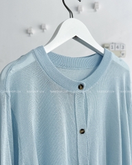 (S20%) Áo Khoác Số 143-U Cardigan Len Thêu Nơ Sau