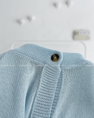 (S20%) Áo Khoác Số 143-U Cardigan Len Thêu Nơ Sau