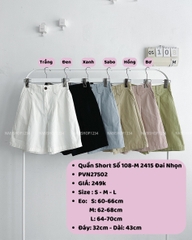 Quần Short Số 108-M 2415 Đai Nhọn