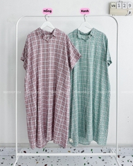 Váy Số 129-D Sơ Mi Caro Oversize