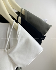 Áo Croptop Số 123-B Tay Bèo 2s