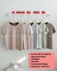 Áo Thun Số 14-M 7996 Kẻ Ngang Mạc Studio
